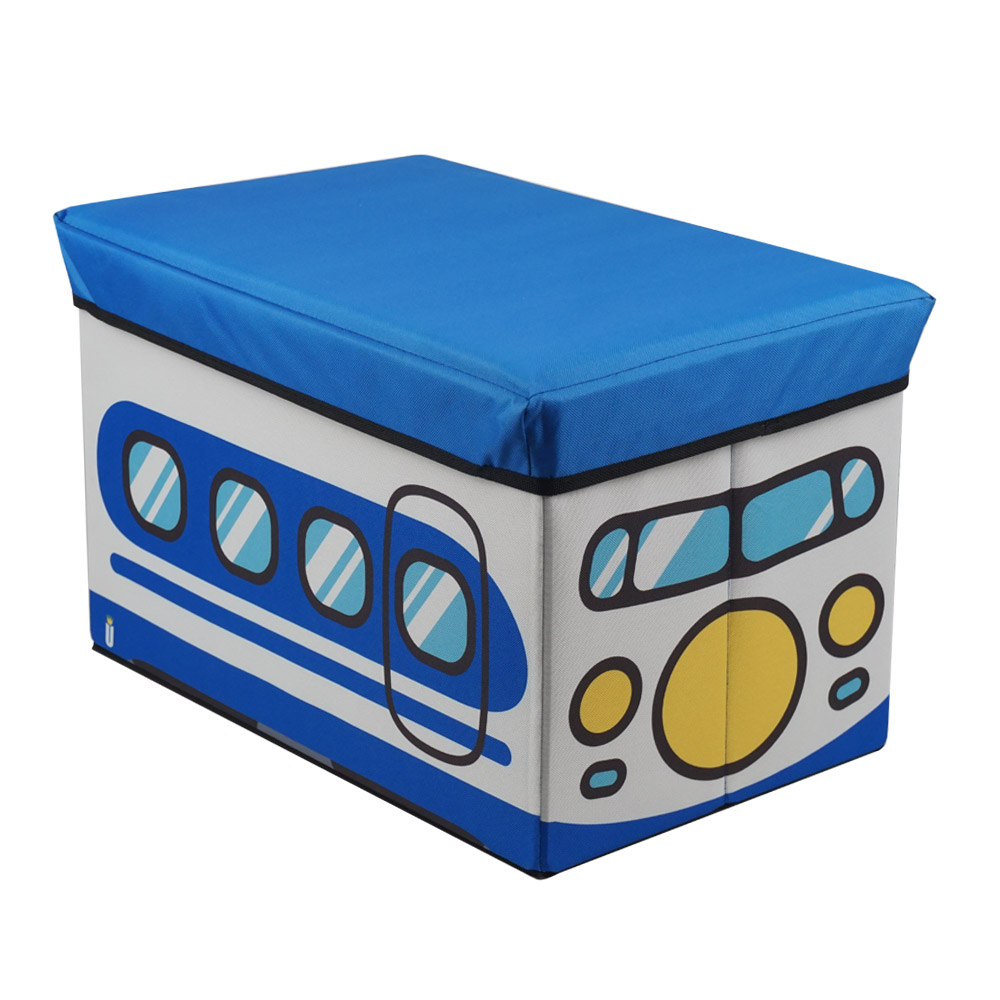 Blue train stools#100134
